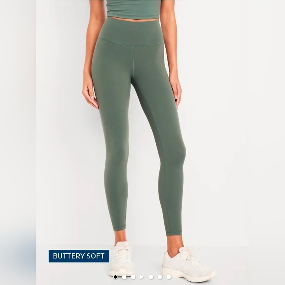 Old Navy Studiosmooth 7/8 Leggings- Lakeshore Green